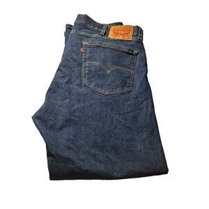 VINTAGE Levi's 505 Jeans 40x30 - Dark Wash Straight Fit USA Made Classic Denim